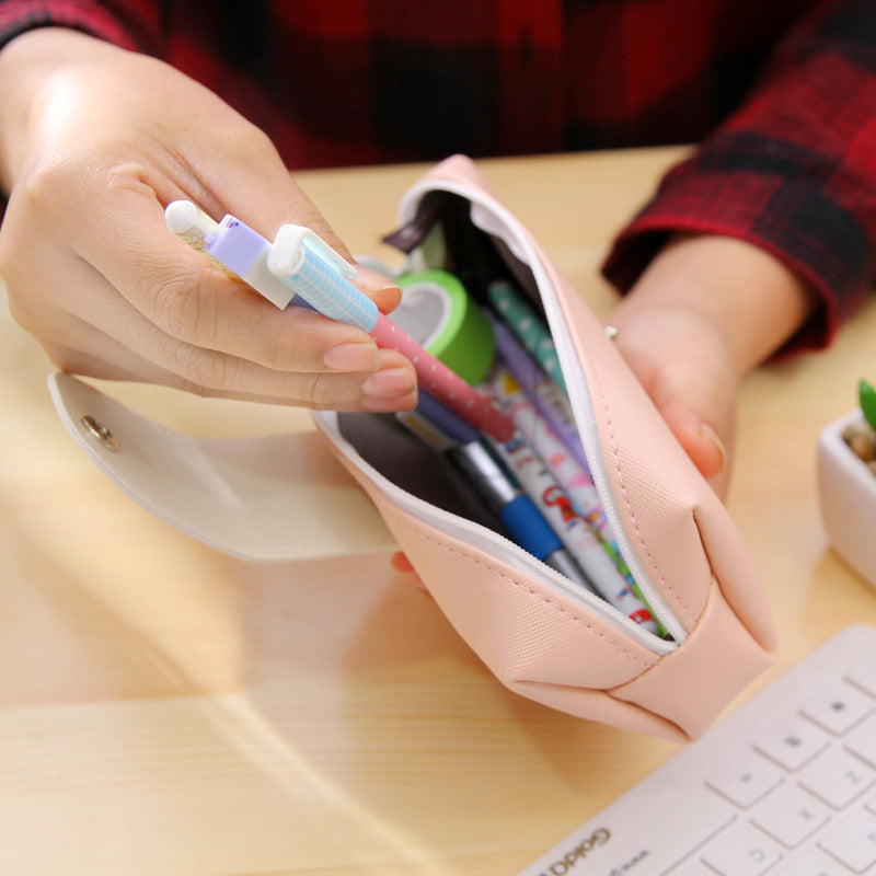 Wholesale Beard PU Large Capacity Student Stationery Bag Pencil Bag